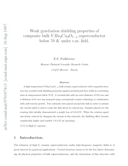 Weak Gravitation Shielding Properties of Composite Bulk Y Ba2Cu3O7−x Superconductor Below 70 K Under E.M. Field