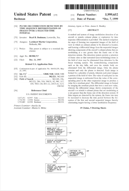 Plume or Combustion Detection by Time Sequence Differentiation of Images over a Selected Time Interval 